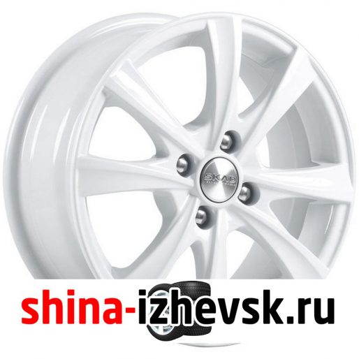 Колесный диск СКАД Мальта 6xR15 4×100 ET45 DIA67.1 белый в Ижевске